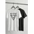 Trendyol muška majica Tmnss26Ts00043, crna-bela