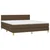 Vidaxl Box spring postelja z vzmetnico temno rjava 180x200 cm blago
