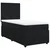 vidaXL Box spring postelja z vzmetnico črna 100x200 cm žamet
