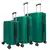 AGA Travel set potovalnih kovčkov MR4657, temno zelen