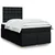 vidaXL vidaXL Box spring postelja z vzmetnico črna 120x190 cm blago, (21309827)