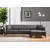 Atelier del Sofa Ugaona garnitura Belissimo 95x67x270cm Tamnosiva