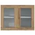 Viseći stakleni ormarić Lyon Artisan hrast 80x31x60 cm Inženirsko drvo