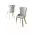 HANAH HOME Set stolica (4 komada) Alpa Grey Gold