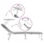 Ležaljka 2 pcs Siva 58 x 188 x 77cm Poliester