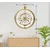 Wallity Zidni sat Mclock-00120, 58x65x7 cm, Zlatne boje