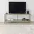 Hanah home TV Komoda Basic Tamnosivo-Zlatna