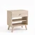 Hanah Home noćni ormarić Koko, 60 cm, travertin