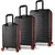 MyValice Set kofera 5554, 3 dela, Crni