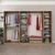 Hanah Home Garderober Kale-7500, 270x190x52 cm, Braon