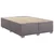 Vidaxl Box spring postelja z vzmetnico siva 140x190 cm umetno usnje