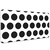 Decormat Namizna podloga Dot pattern 100x50 cm
