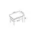 HANAH HOME Trpezarijski sto Rewa White Gold