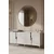 Hanah Home komoda Evva 150, 125 cm, bela / srebrna