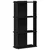 Regal za knjige s 3 razine crni 60x30x120 cm konstruirano drvo