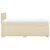 Vidaxl Box spring postelja z vzmetnico krem 120x190 cm blago