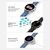 Smart Watch DT5, Crni (crna silikonska i braon kožna narukvica)