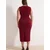 Trendyol Curve Ženska haljina Tbbss25Ah00248, Bordo