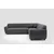 Atelier del Sofa Ugaona garnitura Eddy 280x280cm, Tamnosiva