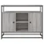 Komoda siva boja hrasta 100x35x80 cm od konstruiranog drva