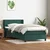 Vidaxl Box spring postelja z vzmetnico temno zelena 80x220 cm žamet