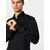 HUGO Srajca Kenno 50481195 Črna Slim Fit