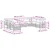 Set vanjskih sofa s jastukom 9 pcs Prirodna i svijetlo siva
