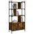 Regal za knjige s vratima boja hrasta 76,5x30x154,5 cm drveni