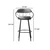 HANAH HOME Set 4 barske stolice Relax