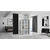 REA Tuš kabina Molier Black Double 80x80