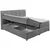 MID.YOU POSTELJA BOXSPRING 180 cm  x 200 cm , tekstil antracit