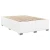 vidaXL Box spring postelja z vzmetnico bel 140x200 cm umetno usnje