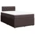 vidaXL vidaXL Box spring postelja z vzmetnico temno rjava 120x190 cm blago, (21305269)