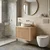 Kopalniška omarica pod umivalnikom Rea Core 60cm Beige