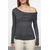 Trendyol Milla Ženska bluza Twoaw25Bz00262, Antracit