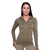 GymBeam Women‘s Pulse 1/2 Zip Running Sweatshirt Vetiver