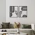Wallity Zidna dekoracija Dolce Mate, 92x60cm, Crna