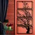 WallXpert metalni zidni ukras 5498, drvo u 4 vertikalno složena panela, 60 x 120 cm, crni