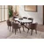 Hanah Home Trpezarijski sto Aura-3011, 180x90x79 cm, Smeđi