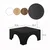 Hanah Home Klub sto Collesium, 80x37x80 cm, Crni