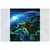 Fototapeta žareč moder planet - 245x270
