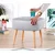 Atelier del Sofa Tabure 45x43x45cm, Svetlosivo