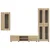 Set TV komoda Zidne FLORIN 3 pcs Sonoma hrast Konstruirano drvo