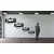 WallXpert metalni zidni ukras 5328, bizoni u planinskom pejzažu sa šumom, 60 x 26 cm, crni