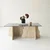 HANAH HOME Sto za dnevnu sobu Canyon Travertine Fume