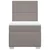 vidaXL Box spring postelja z vzmetnico taupe 100x200 cm blago