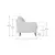 Atelier del Sofa Fotelja Robin Loveseat, Žuta