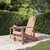 Vidaxl Vrtni stol Adirondack HDPE rjav