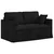 Set sofe 2 pcs Crna 138 x 78 x 80 cm Baršun