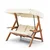 Hanah Home Baštenska ljuljaška Galata Swing S2 120x195x58cm Krem